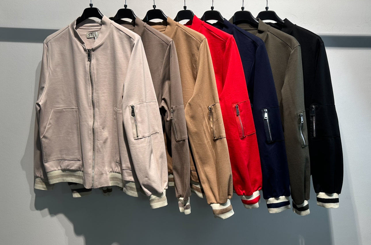 Blouson mit Streifen Detail