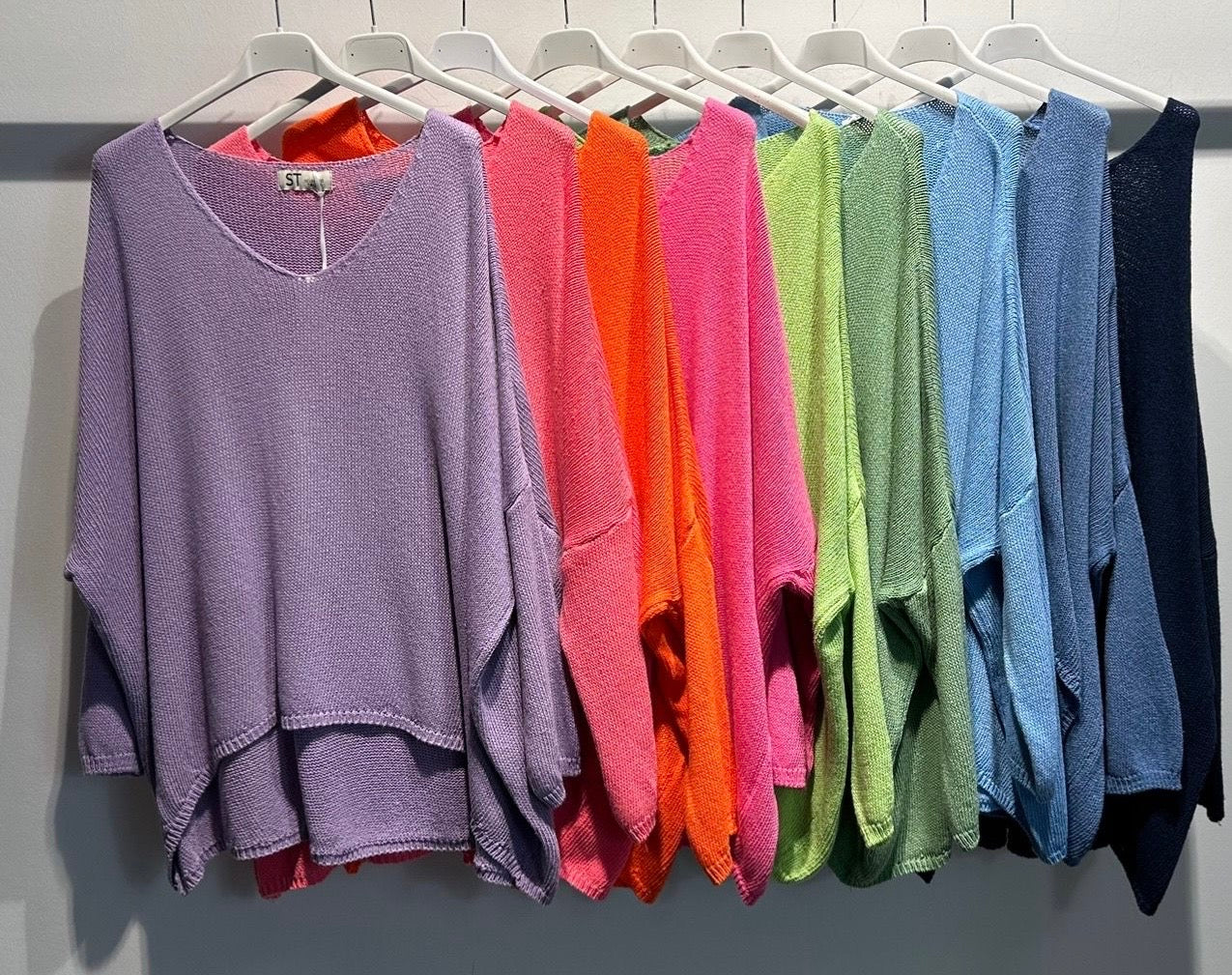 Pullover Oversize mit V-Ausschnitt