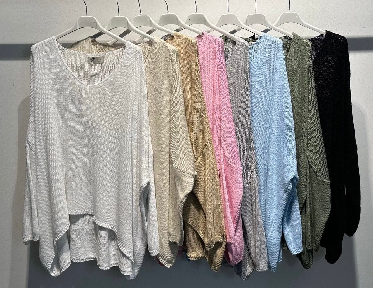 Oversized V-neck sweater